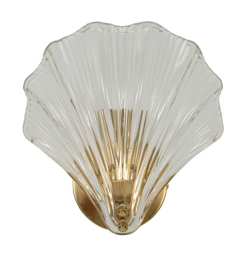 Gold Weiss Wandleuchte Muschel Design Dekorative Muro