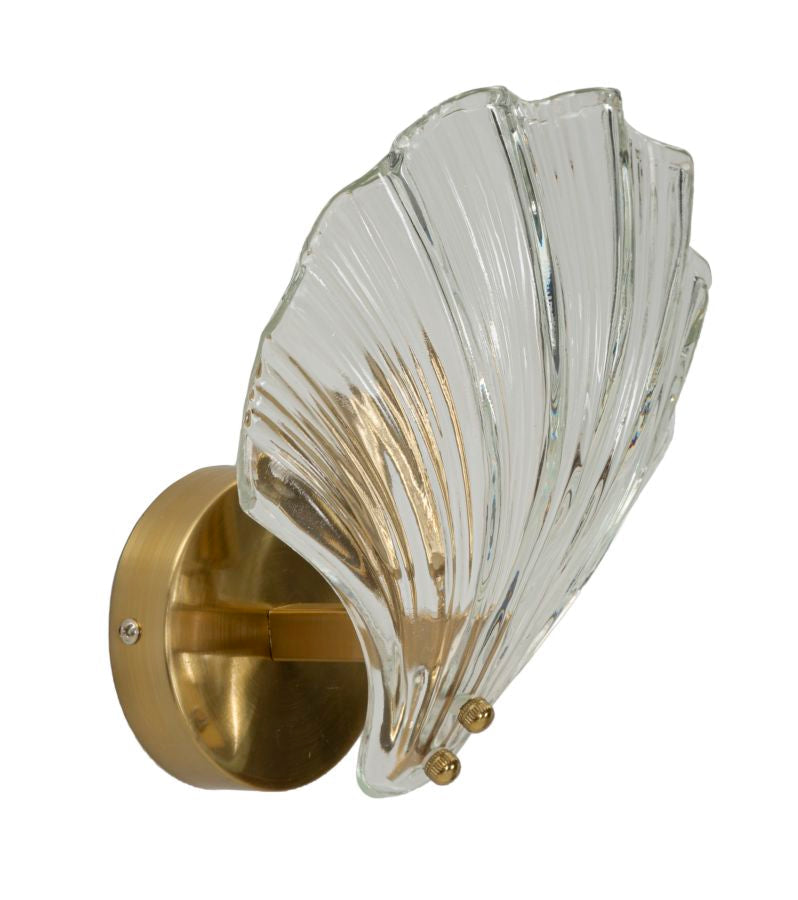 Gold Weiss Wandleuchte Muschel Design Dekorative Muro