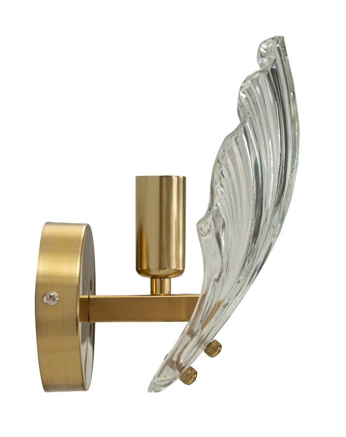 Gold Weiss Wandleuchte Muschel Design Dekorative Muro
