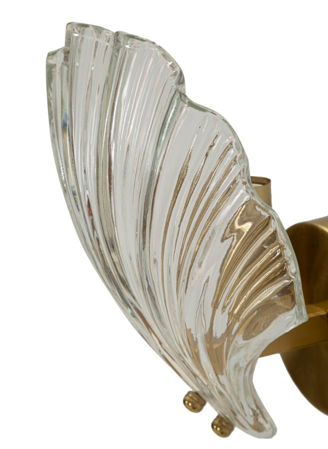 Gold Weiss Wandleuchte Muschel Design Dekorative Muro