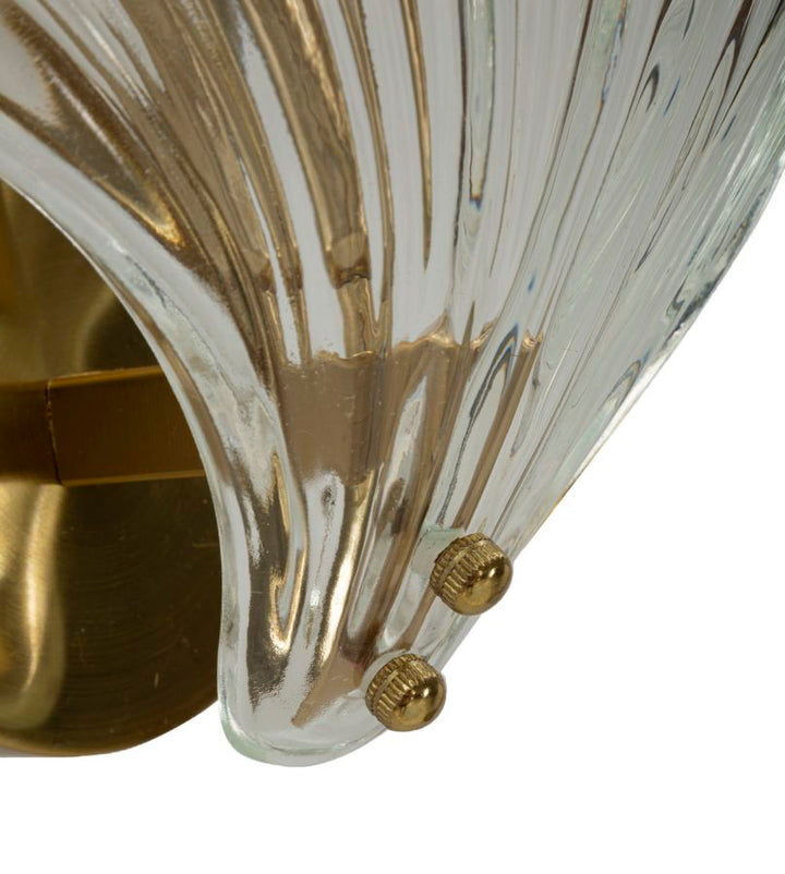 Gold Weiss Wandleuchte Muschel Design Dekorative Muro