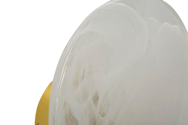 Weiss Gold Wandleuchte Rund Design Moon Zeitgenoessisch