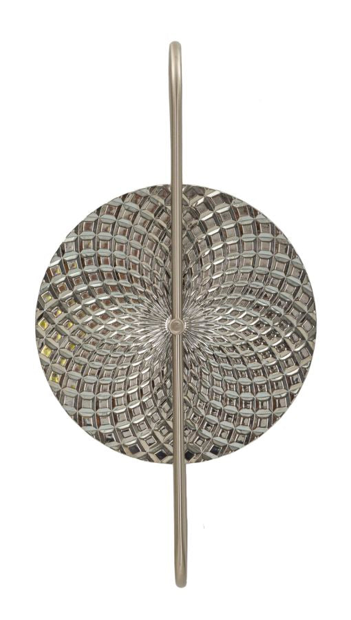 Silber Weiss Wandleuchte Dekor Muster Slivery Akzent