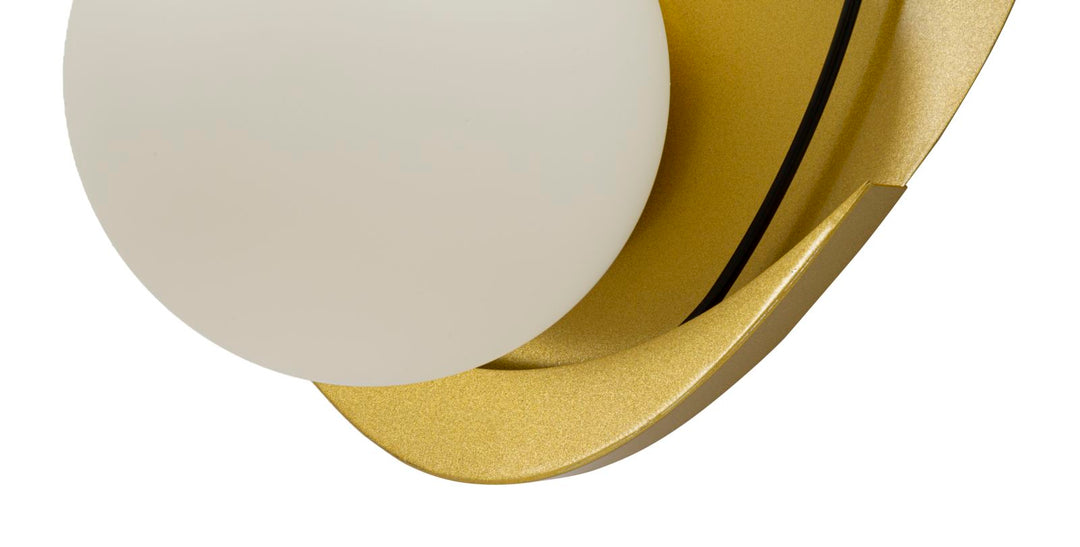 Gold Weiss Wandleuchte Geschwungene Form Cirely Modernes Design