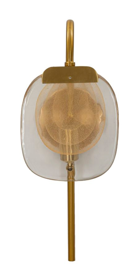 Gold Braun Wandleuchte Runder Schirm Softy Modernes Design