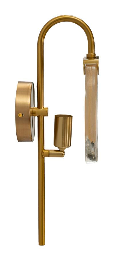 Gold Braun Wandleuchte Runder Schirm Softy Modernes Design