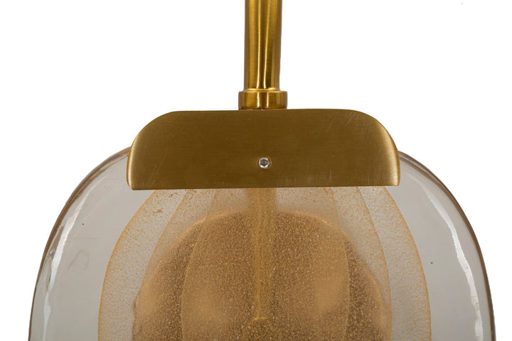 Gold Braun Wandleuchte Runder Schirm Softy Modernes Design