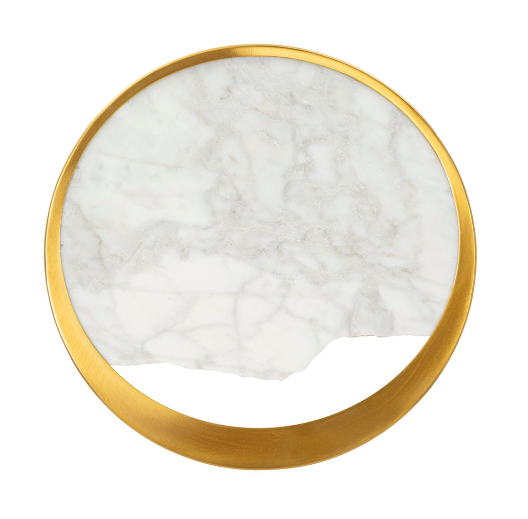Gold Weiss Wandleuchte Marmor Effekt Dekorativer Akzent