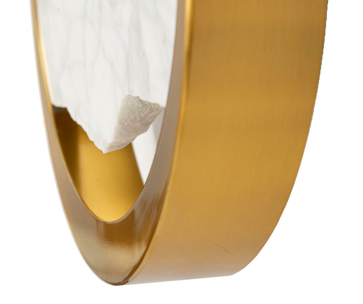 Gold Weiss Wandleuchte Marmor Effekt Dekorativer Akzent