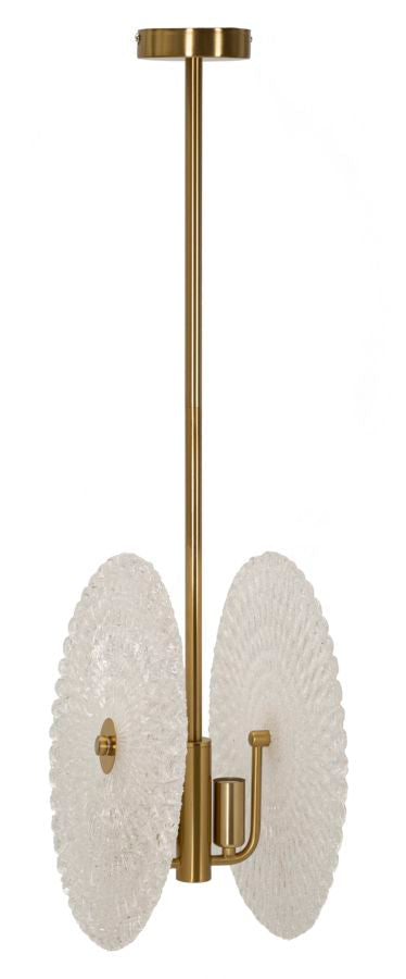 Gold Glas Deckenlampe Weisse Scheiben Modernes Design