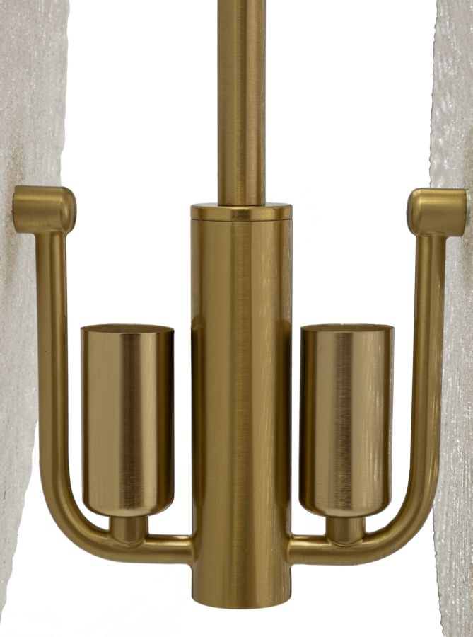 Gold Glas Deckenlampe Weisse Scheiben Modernes Design