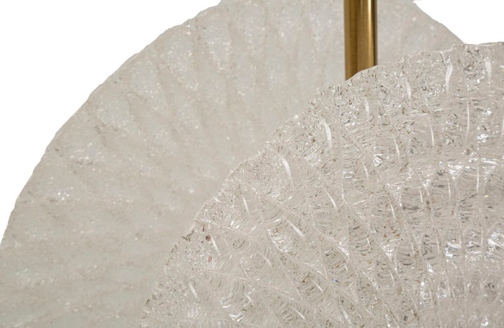 Gold Glas Deckenlampe Weisse Scheiben Modernes Design