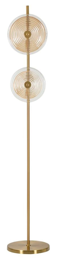 Gold Glas Stehlampe Weisse Scheiben Venice Kollektion