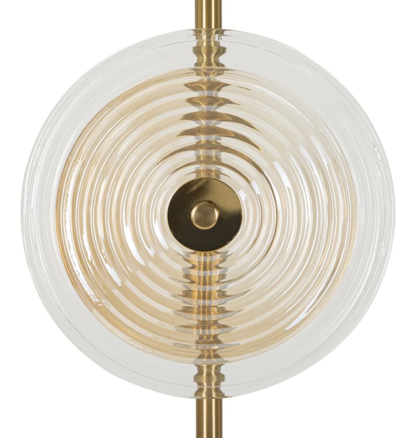 Gold Glas Stehlampe Weisse Scheiben Venice Kollektion