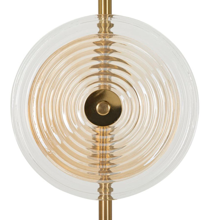 Gold Glas Stehlampe Weisse Scheiben Venice Kollektion