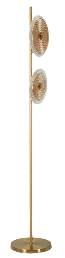 Gold Glas Stehlampe Weisse Scheiben Venice Kollektion