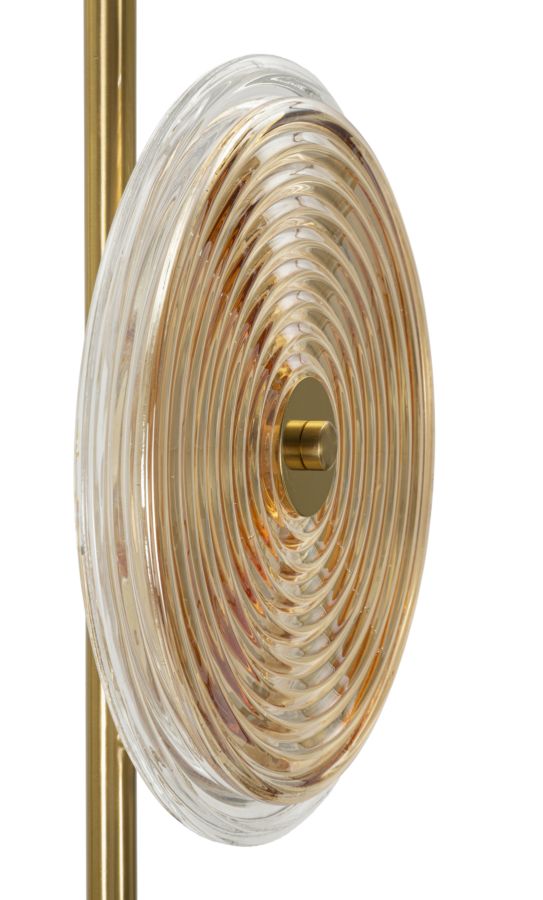 Gold Glas Stehlampe Weisse Scheiben Venice Kollektion