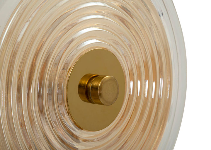 Gold Glas Wandleuchte Weisse Scheiben Venice Kollektion