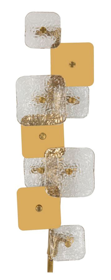 Gold Glas Wandleuchte Geometrisches Design Glassy Kollektion