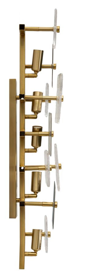 Gold Glas Wandleuchte Geometrisches Design Glassy Kollektion