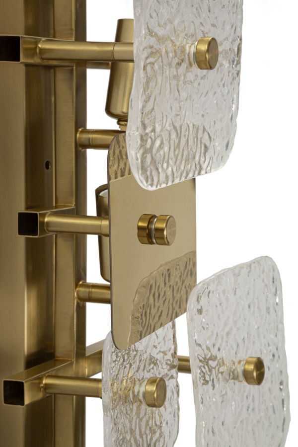 Gold Glas Wandleuchte Geometrisches Design Glassy Kollektion