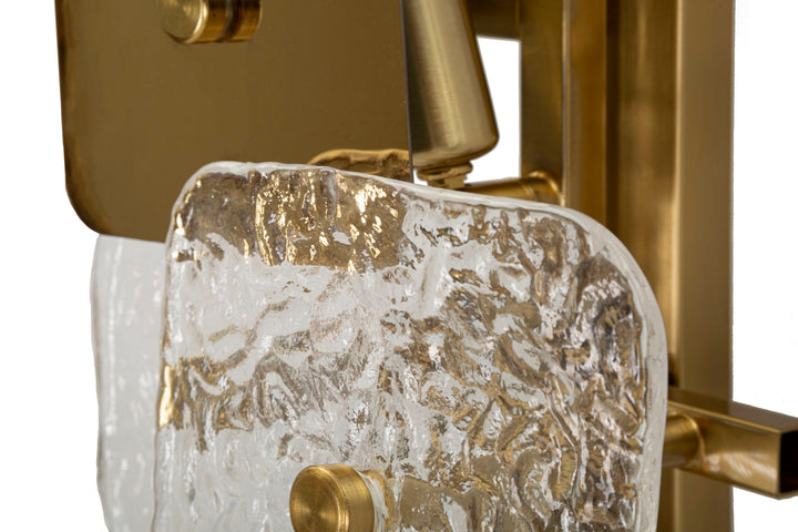 Gold Glas Wandleuchte Geometrisches Design Glassy Kollektion