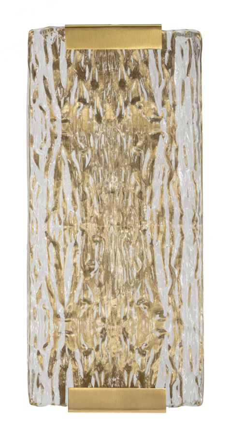 Gold Weiss Wandleuchte Struktur Rueckplatte Oblin Modern