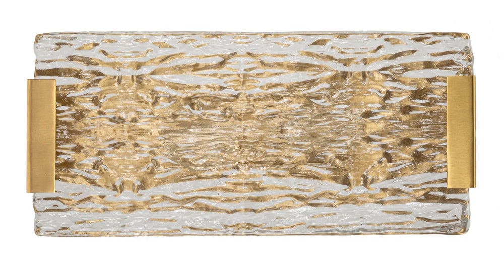 Gold Weiss Wandleuchte Struktur Rueckplatte Oblin Modern
