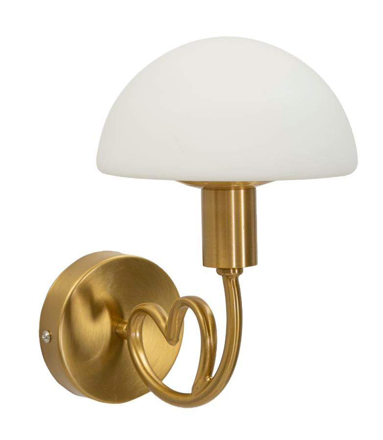Gold Weiss Wandleuchte Kuppel Schirm Lovy Zeitgenoessisch