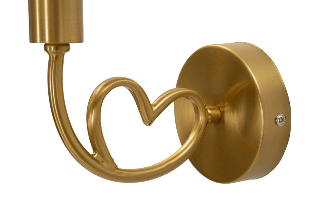 Gold Weiss Wandleuchte Kuppel Schirm Lovy Zeitgenoessisch