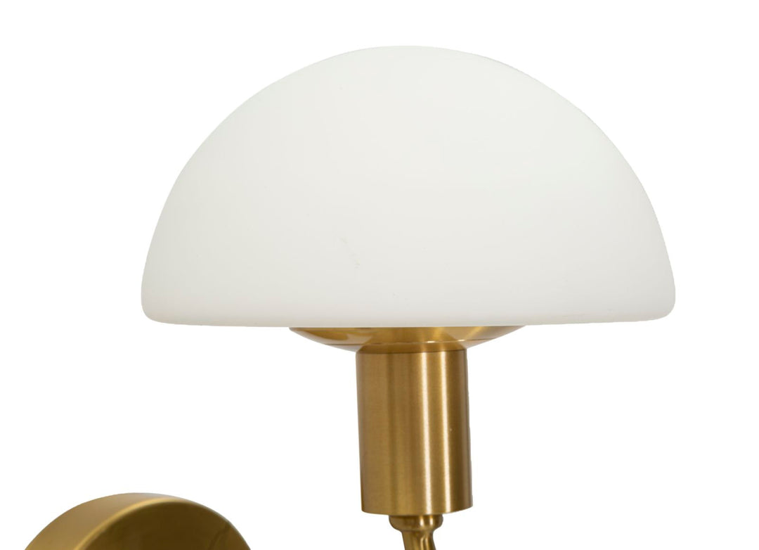 Gold Weiss Wandleuchte Kuppel Schirm Lovy Zeitgenoessisch