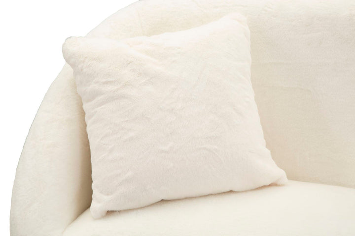 Creme Polster Sofa Mit Kissen Soffy 2 Sitzer