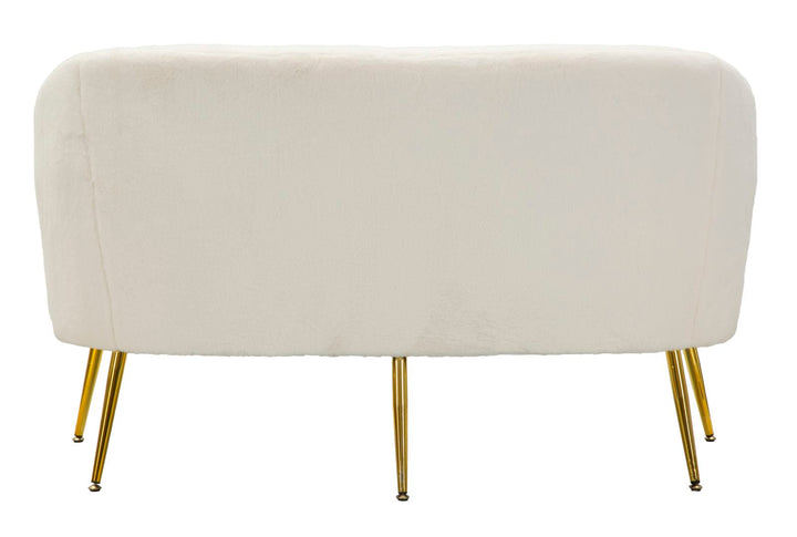 Creme Polster Sofa Mit Kissen Soffy 2 Sitzer