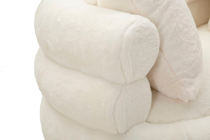 Creme Polster Sofa Mit Kissen Soffy Plus 2 Sitzer