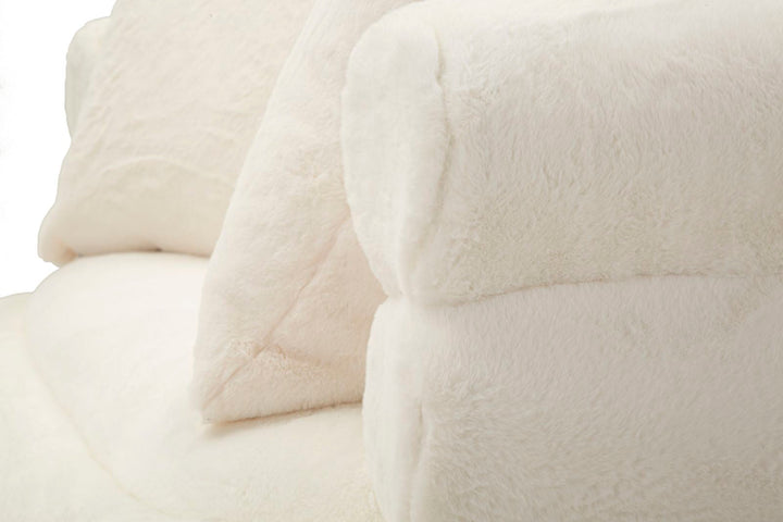 Creme Polster Sofa Mit Kissen Soffy Plus 2 Sitzer