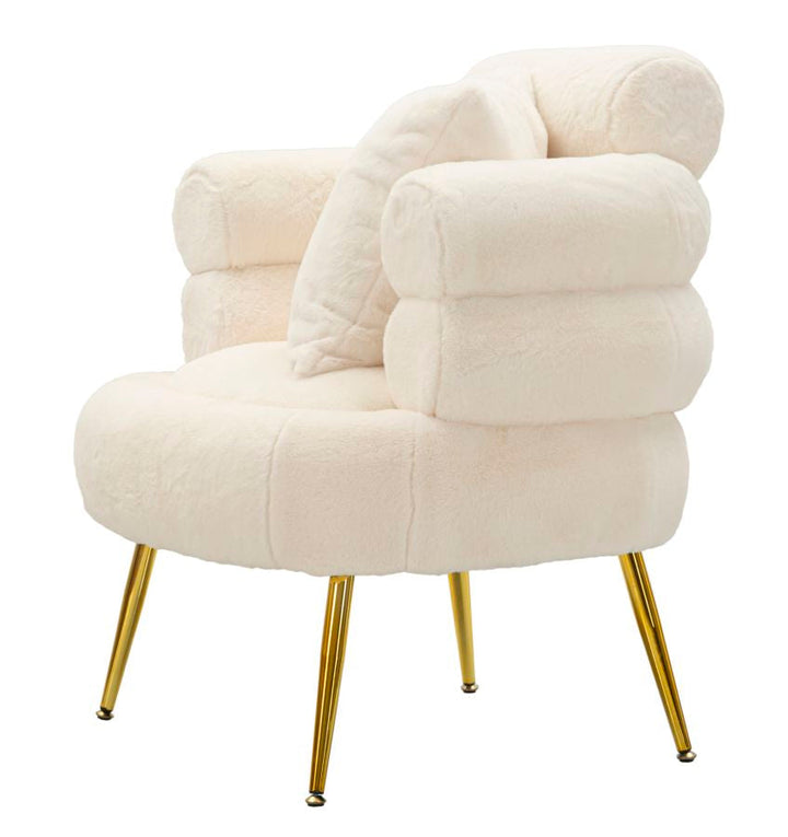 Creme Polster Sessel Mit Kissen Soffy Plus Akzentstuhl