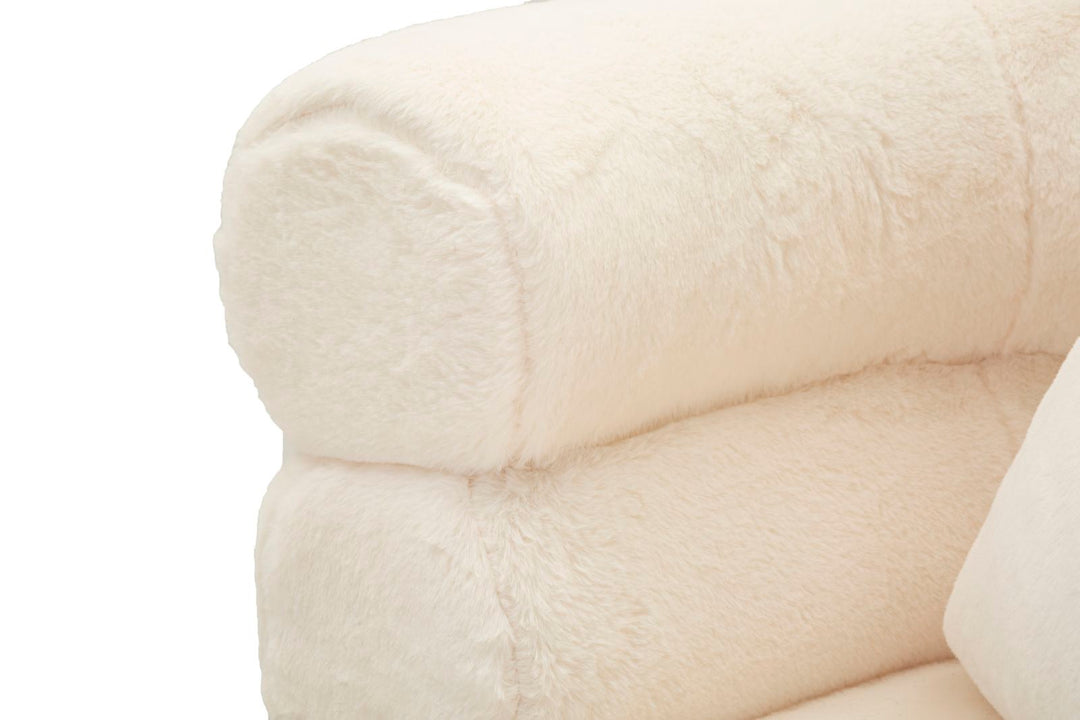 Creme Polster Sessel Mit Kissen Soffy Plus Akzentstuhl
