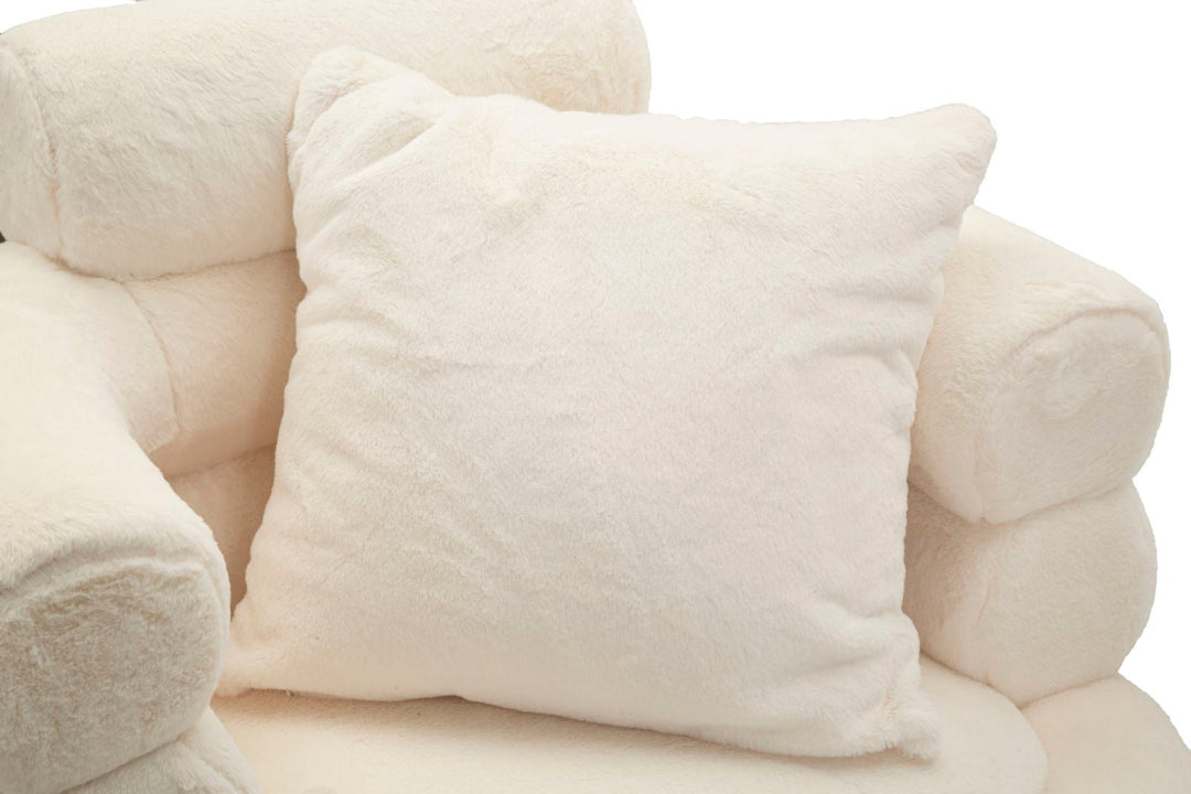 Creme Polster Sessel Mit Kissen Soffy Plus Akzentstuhl