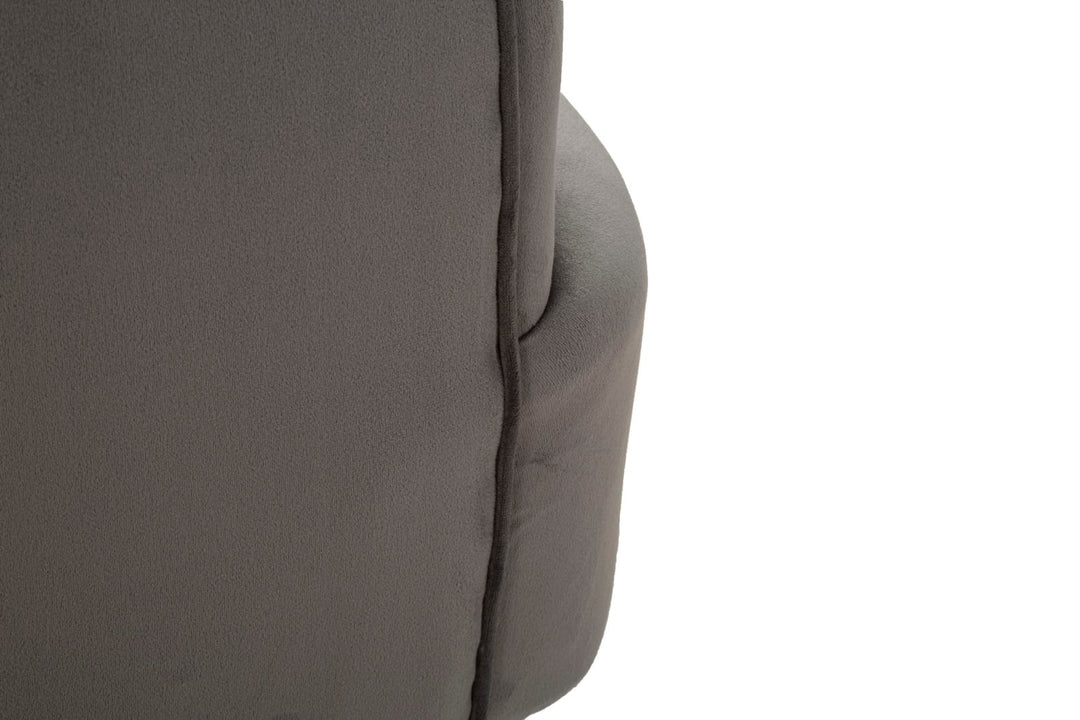 Graphitgrau Polster Sessel Mit Kissen Silvery Akzentstuhl