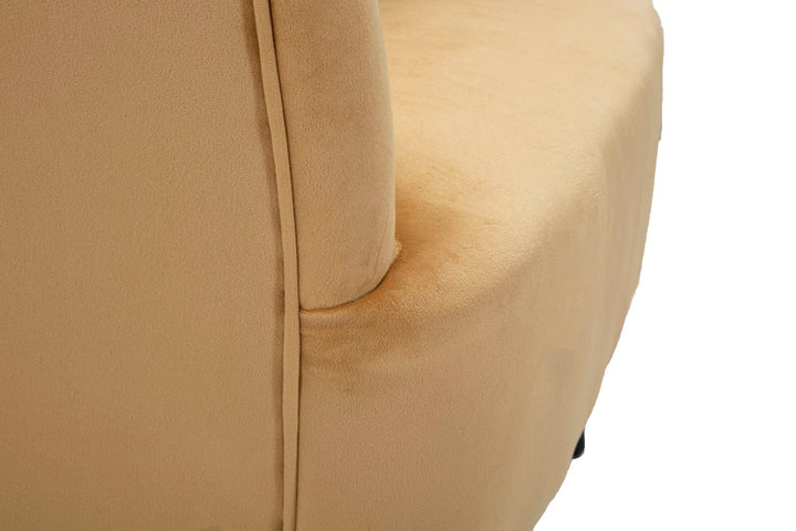 Beige Polster Sessel Mit Kissen Browy Akzentstuhl
