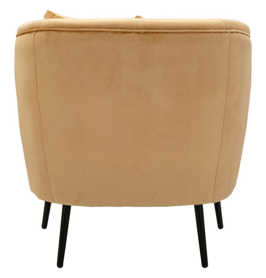 Beige Polster Sessel Mit Kissen Browy Akzentstuhl