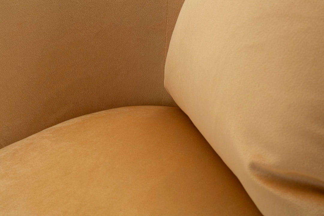 Beige Polster Sessel Mit Kissen Browy Akzentstuhl