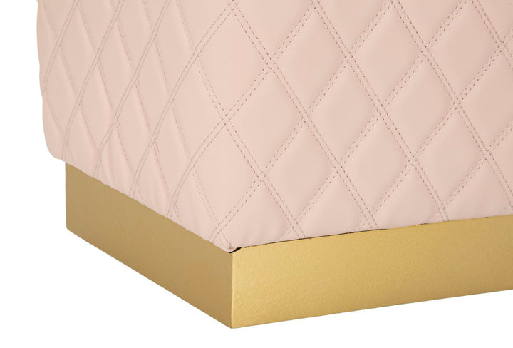 Fuenfeck Polsterhocker Mit Goldbasis Sharon Akzentsitz
