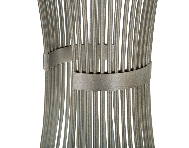 Runder Kunstmarmor Beistelltisch Metallbasis Funnel Akzent