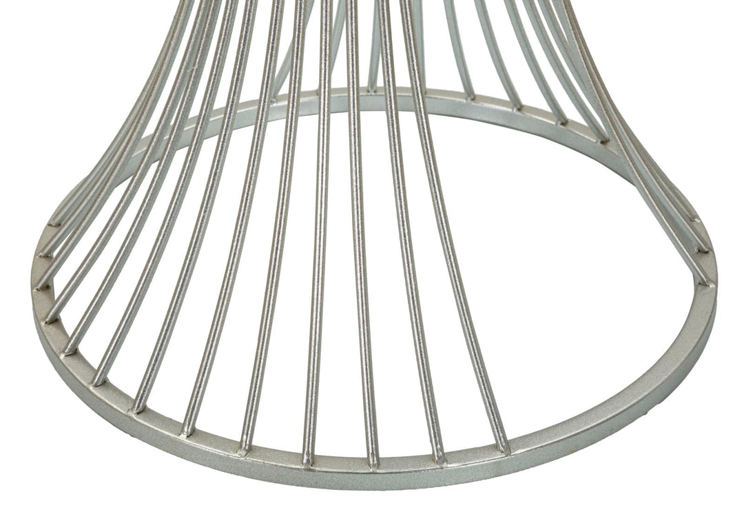 Runder Kunstmarmor Beistelltisch Metallbasis Funnel Modern