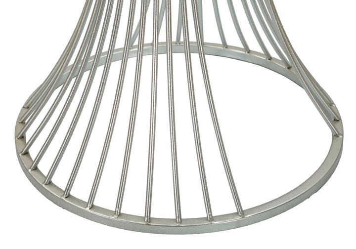 Runder Kunstmarmor Beistelltisch Metallbasis Funnel Modern