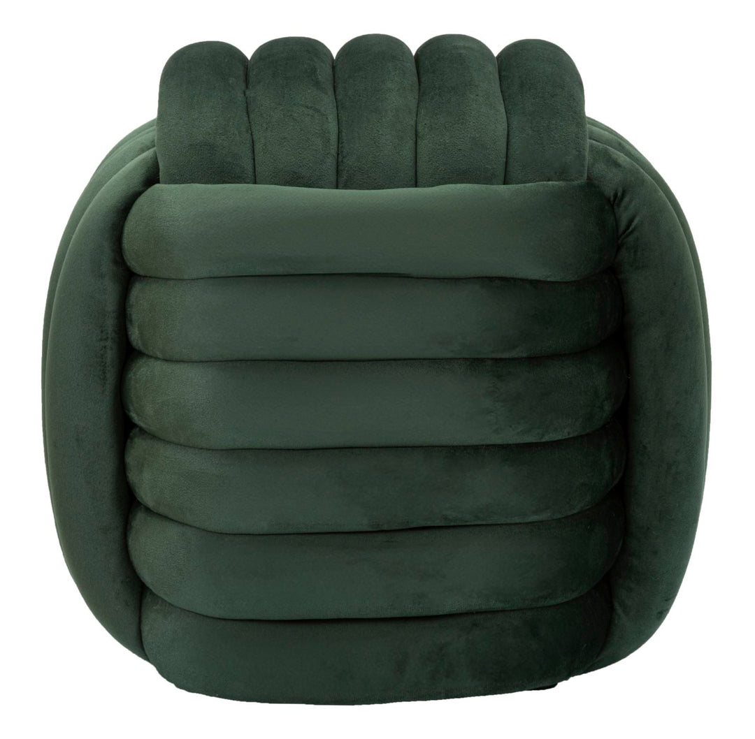 Gruen Samt-Pouf Sofy Gepolsterter Akzentsitz