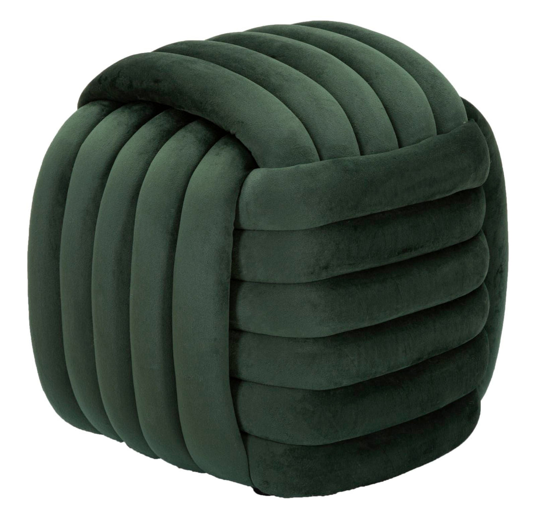 Gruen Samt-Pouf Sofy Gepolsterter Akzentsitz