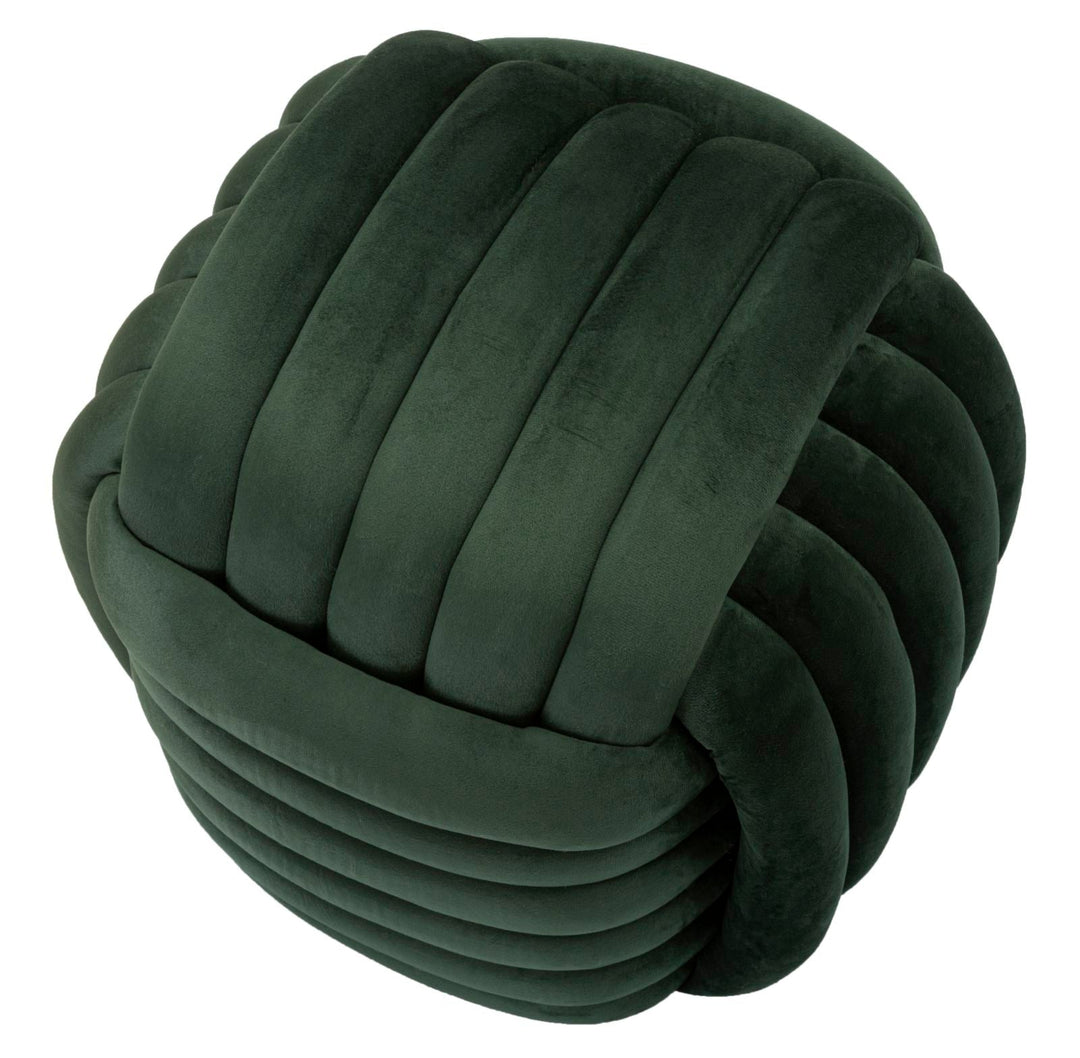 Gruen Samt-Pouf Sofy Gepolsterter Akzentsitz