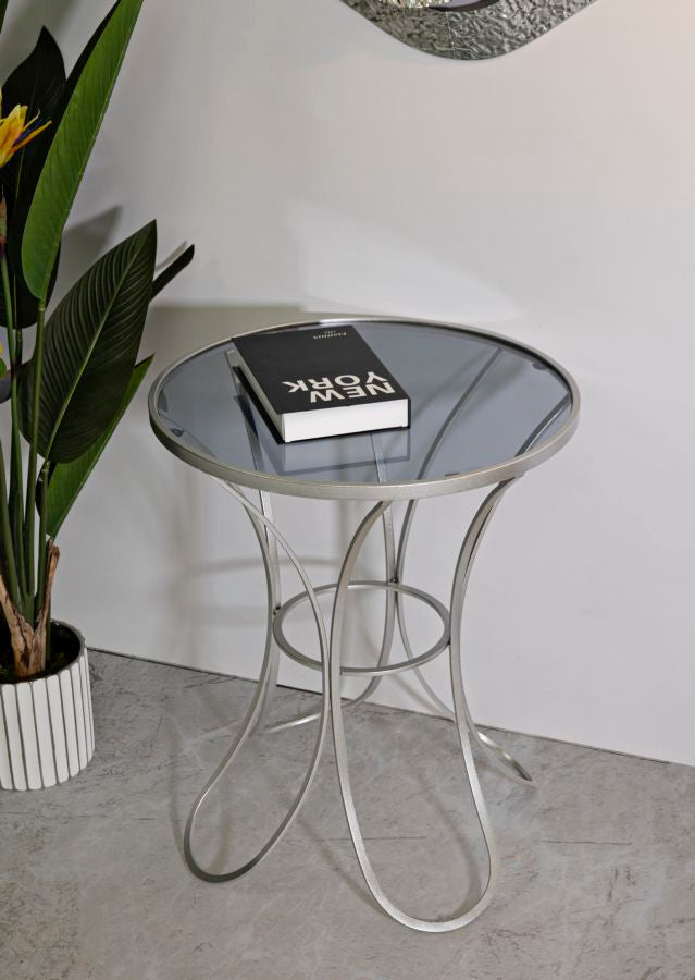 Runder Glas Couchtisch Dekorative Basis Trixy Kollektion
